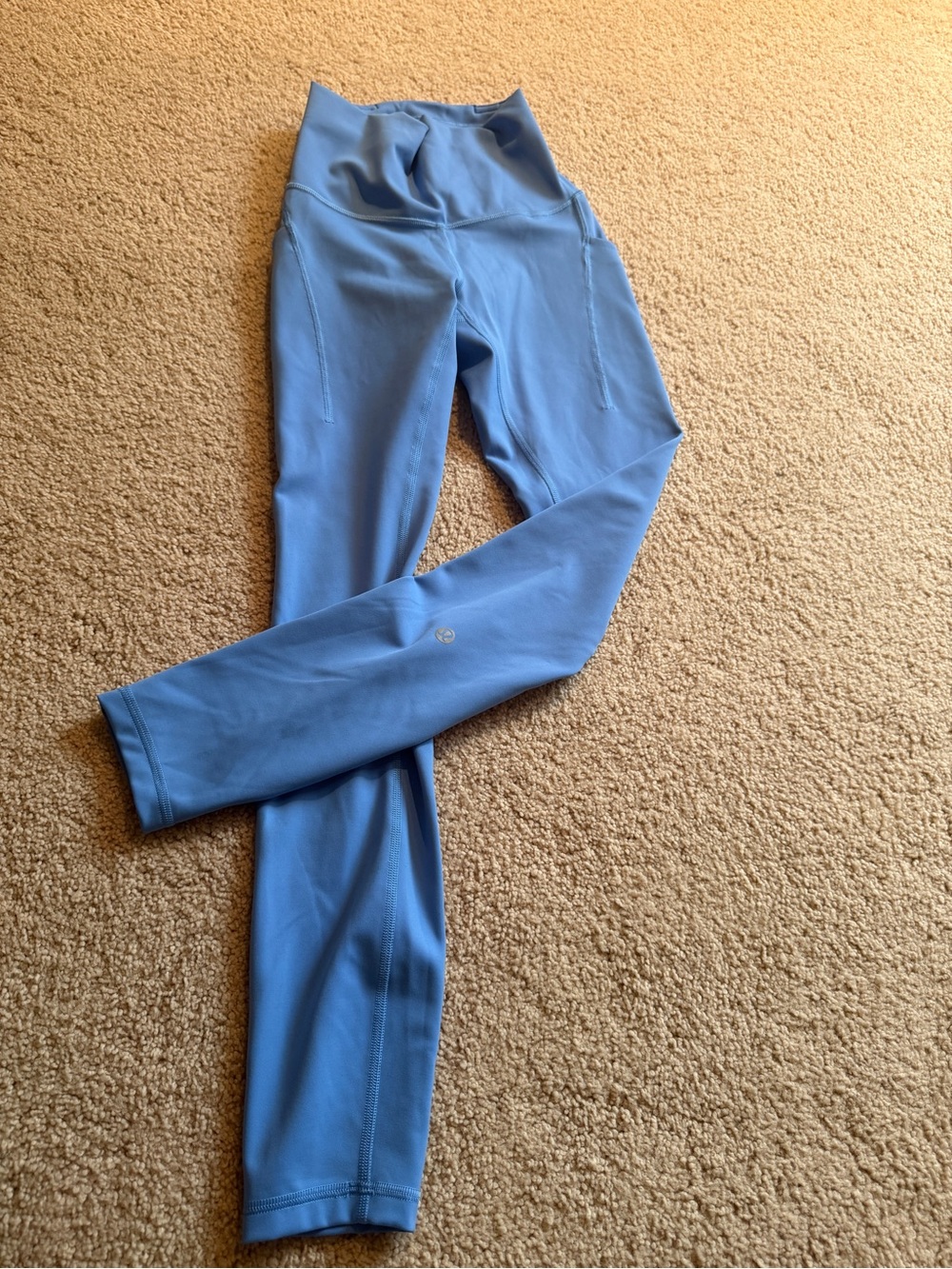 lululemon athletica Sky Blue High-Rise Performance Leggings
